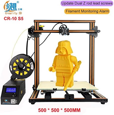 3D Printer Creality CR-10 Large Prusa I3 DIY Kit Large DIY Desktop 3D Printer DIY Education CR-10 Series (CR-10 S5：500 500 500MM, Orange)
