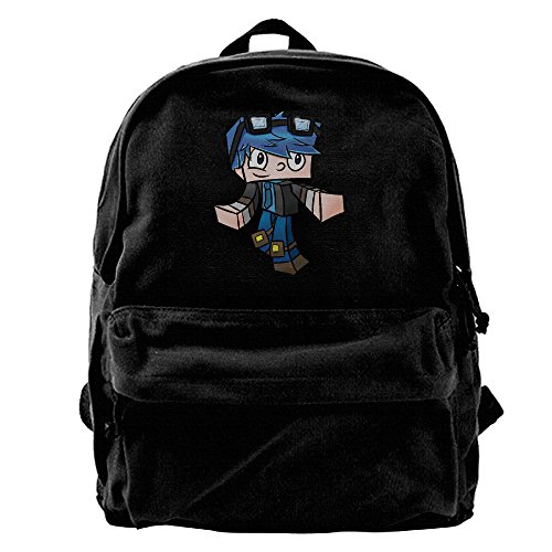 Youtube Dan TDM Casual Canvas Backpack School Travel Bag