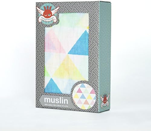 Weegoamigo Baby Muslin Swaddle - Tri Fun Bright