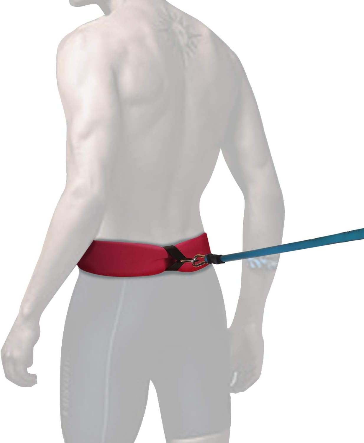 UCEDER Swim Tether Stationary Swimming, Swim Resistance Belt, Swim Bungee Training Belt, Pool Swim Trainer Belt Harness, Great for Swim Training & Exercise (Red) : Sports & Outdoors