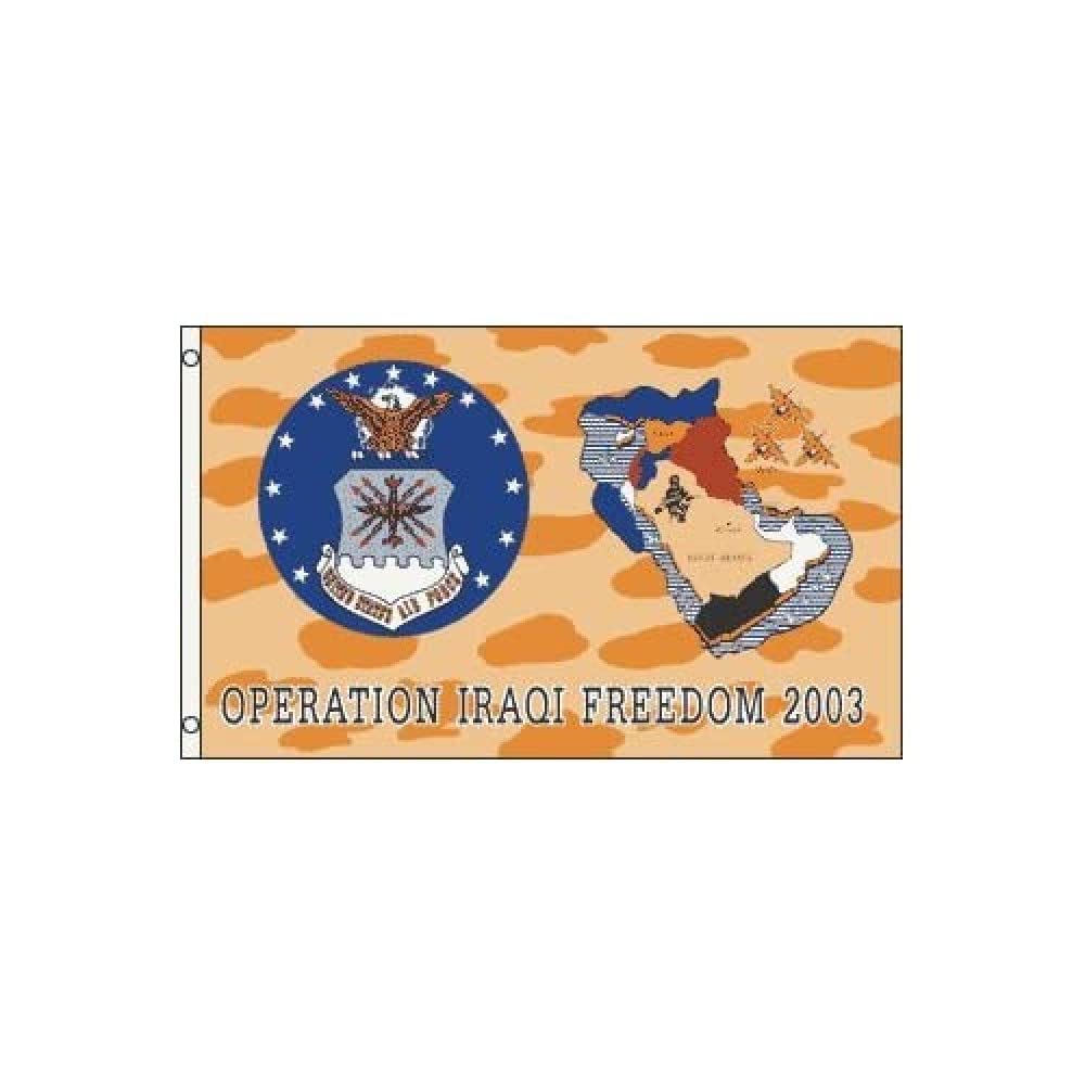 AZ FLAG - Us Operation Iraqi Freedom Air Force Flag - 3x5 Ft - 100D Polyester United States Banner with Two Metal Grommets - Fade Resistant - Vivid Colors - 3' x 5' Feet - 150x90 Cm