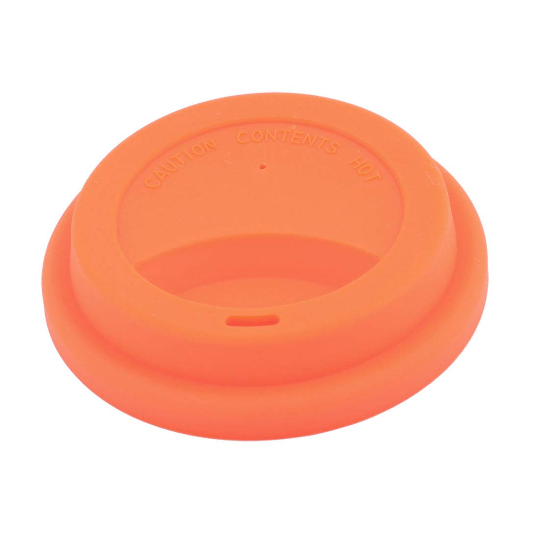Sourcingmap Silicone Family Cafe Reusable Drinking Water Tea Coffee Mug Cup Lid Cover Orange