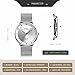 Mens Quartz Watch, JLOX Business Analog Wrist Watch Luxury Stainless Steel Band Cool Waterproof Dress Watches- Silver