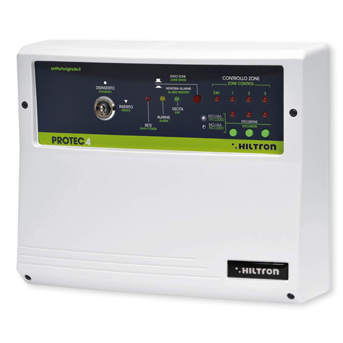 Hiltron PROTEC4 3 Zones + 24H Burglar Centre