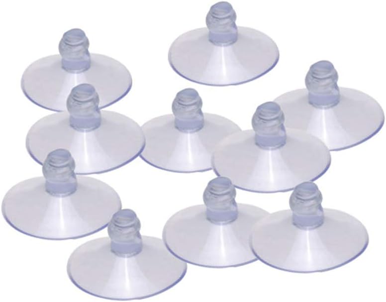 DARKWA 10 Pieces Vacuum Suction Cup Hooks Hanger Transparent Wall Kitchen Bathroom Fashion Suction Cup Suckers for Window Wall Plastic Hook Hanger
