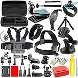 Action Camera Accessories Kit for Gopro Hero 7 6 5 4 3 Hero Session 5 Black SJ4000 5000 6000 Xiaomi Yi DJI AKASO Campark with Case