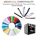 3D Filament, MKOEM 3D Pen Filament Refills PLA 1.75mm with Finger Caps- 30 Colors, 11 Feet Each, Total 330Feet