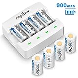 Lithium-ion Rechargeable Battery & Charger [900mAh 3.7V 8Pack] for Arlo Wireless Security Camera (VMC3030/VMK3200/VMS3230/3330/3430/3530) Flashlight Polaroid Microphone