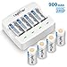 Lithium-ion Rechargeable Battery & Charger [900mAh 3.7V 8Pack] for Arlo Wireless Security Camera (VMC3030/VMK3200/VMS3230/3330/3430/3530) Flashlight Polaroid Microphone