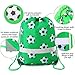 Soccer Ball-Party-Supplies-Favors-Bags Reflective Sports Drawstring Backpack Bags Bulk 10 Pack