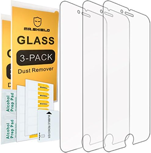 Mr.Defend [3-Pack] for iPhone 7 Plus/iPhone 8 Plus [Tempered Glass] Display screen Protector [0.3mm Ultra Thin 9H Hardness 2.5D Round Edge] with Lifetime Substitute