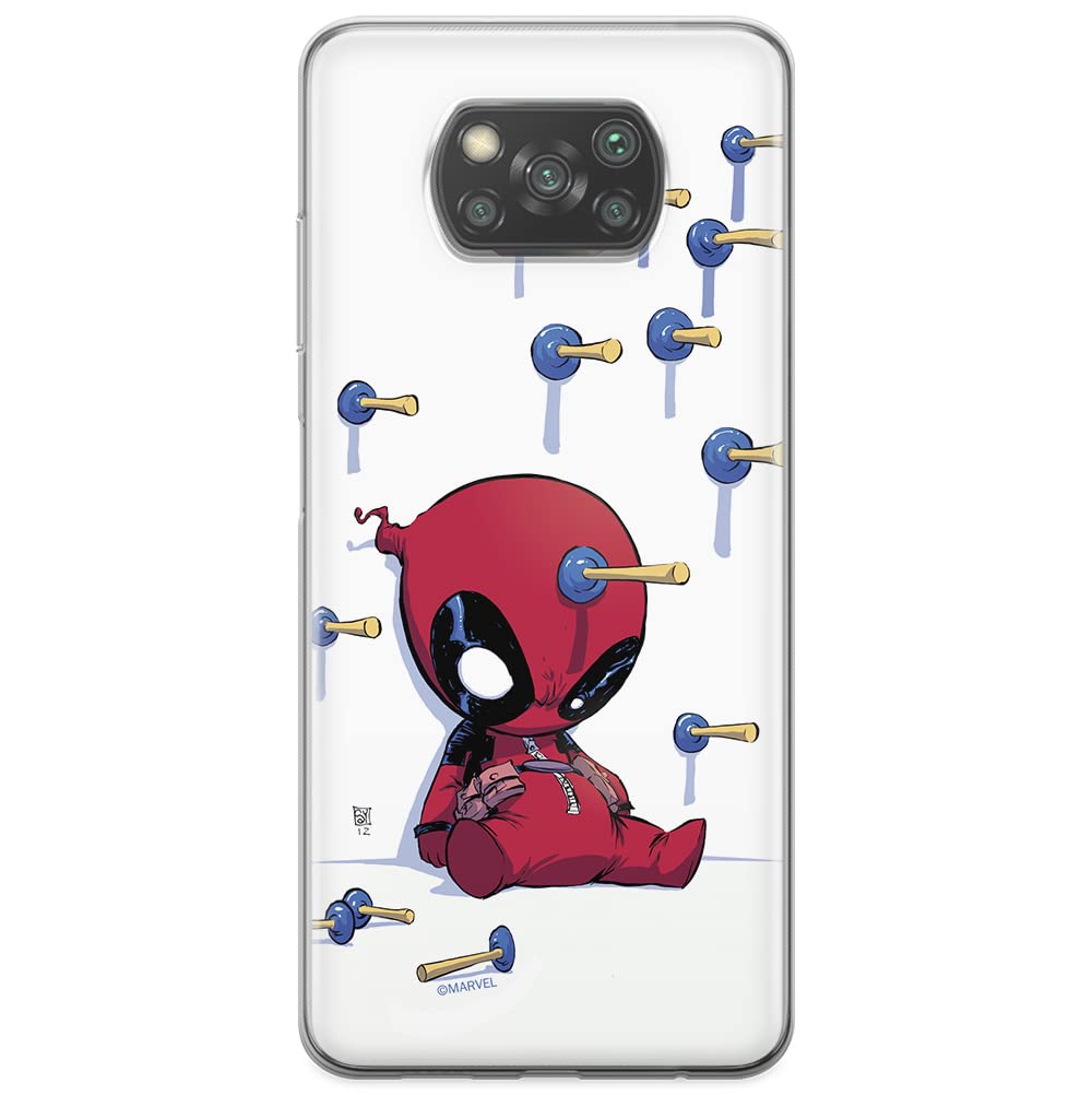 ERT GROUP mobile phone case for Xiaomi POCOPHONE X3 original and officially Licensed Marvel pattern Deadpool 005 optimally adapted to the shape of the mobile phone, case made of TPU