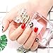 29 Sheets Glitter Nail Wraps Adhesive Nail Decals Strips Nail Art Stickers with Nail Buffer Files for Women Girl