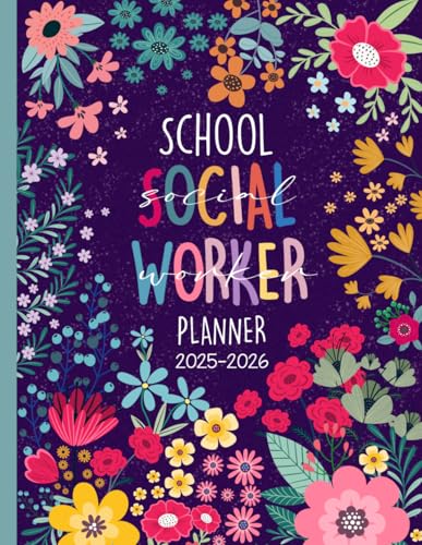 School Social Worker Planner 2025-2026: Organizer for Goal Tracking and Student Progress