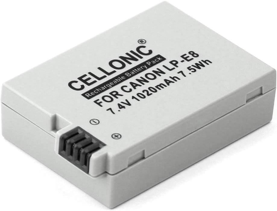 CELLONIC® Batterie Premium Compatible avec Canon EOS 600D EOS 700D T3i
