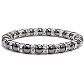 Accents Kingdom Magnetic Bracelet Women's Tuchi Simulated Pearl Hematite Magnetic Therapy Bracelet, 7.5"