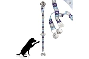 PoochieBells The Original Dog Potty Doorbell, Dog Bells for Potty Training & Puppy Housebreaking, Potty Train Your Dog in Days, Made in America, Peace Love Dog