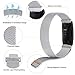 Find-MyWay Replacement Compatible Fitbit Inspire HR Bands & Fitbit Inspire Bands Stainless Steel Bracelet Wristband Magnet Milanese Loop Sport Strap Accessory Small & Large for Women Men Rose Gold