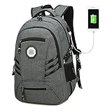 College Laptop Backpack, Laptop Bag Casual Backpack with USB Charging Port School Bookbag, Campus Backpack, Travel Bag Computer Bag Rucksack for Men &Women, Fits 15.6 