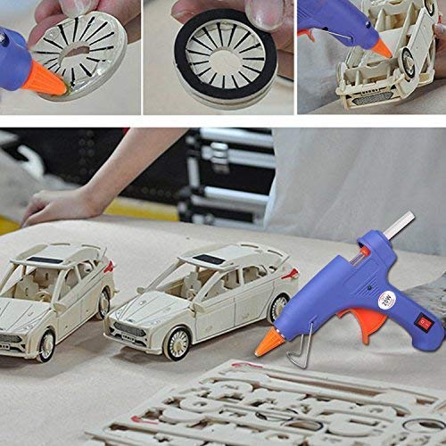 with 50pcs Glue Sticks & Bag, Mini Glue Gun Kit, 20W Hot Glue Gun Super Glue Gun for DIY, Handmade Craft, Sealing, Quick Repairs