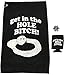 Giggle Golf Get in The Hole Bitch Golf Waffle Towel, Poker Chip & Slim Can Cooler