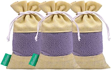 Allentian Nano Air Purifying Bags, Natural Activated Charcoal Odor Absorber Remover Bags, Formaldehyde and TVOC Absorber Remover Bags for Car, Wardrobe, Closets, Bathrooms (3, 250g)