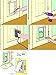 SaiKo 4 Way Lock Large Size Cat Door Cat Flap Door Magnetic Pet Door,Small Dog Door