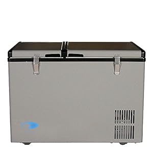 Whynter FM-62DZ 62 Quart Dual Zone Portable Refrigerator and Deep Freezer Chest, AC 110V/ DC 12V, True Freezer for Car…