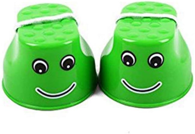 Teydhao Kid's Stepping Balance Buckets with Anti-Skid Pads on Bottom Stackable for Gross Motor Coordination Exercise Fun Balancing Kids Children Stepper Toy Walking Stilts Birthday Gift