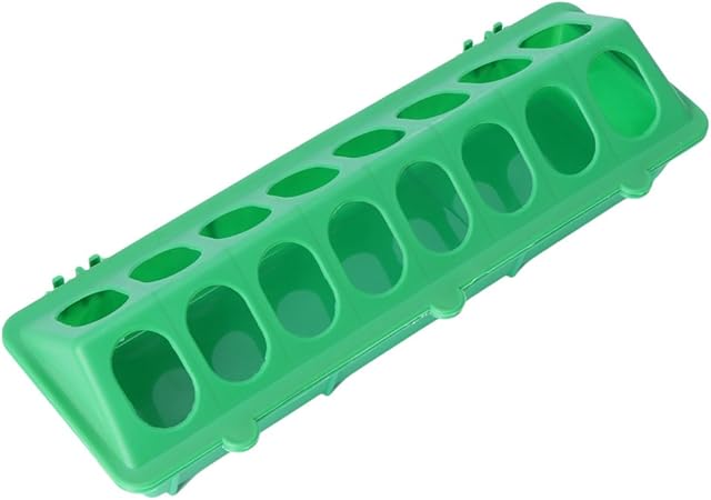 Amazon Com Oranmay Plastic Flip Top Bird Poultry Trough Feeding
