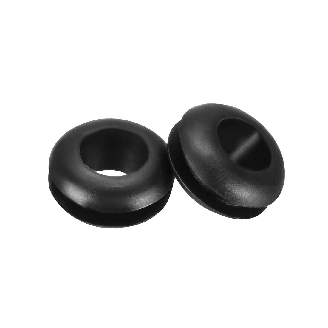 sourcing map Rubber Grommets 6mm Dia. Wire Gasket Ring for Hole Plug Cable, Black 50 Pieces