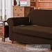 SUBRTEX Stretch Sofa Slipcover 2 Piece Sofa Cover 3 Seater Soft Couch Slipcover Washable Furniture Covers, Jacquard Fabric Small Checks(Coffee,Sofa)