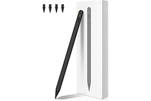 BONZATA Pencil 2nd Generation for iPad Magnetic Wireless Charging, Pencil for Apple with Tilt Sensitivity &Palm Rejection, Stylus Pen for iPad Compatible with iPad/Mini 5/6, Air 3/4/5, Pro 11"&12.9" Black