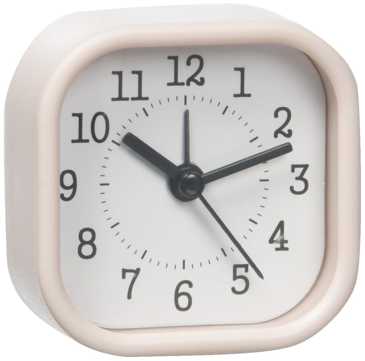 TFA Dostmann 60.1035.16 Mini Electronic Alarm Clock Analogue Ideal Travel Alarm Clock with Alarm Function Pastel Pink (L) 52 x (W) 23 x (H) 52 mm