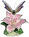 Cosmos 58042 Fine Porcelain Lily with Butterfly Musical Figurine, 3-1/4-Inch