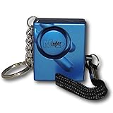 EPOSGEAR Metallic Mini Minder Loud Personal Staff Panic Rape Attack Safety Security Alarm 140db - Secured by Design Approved (UK Police Preferred Specification) (Blue)