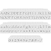 PEGZ Alphabet Stamps Papyrus Font 3/16" Small Size 84 Piece Bundle