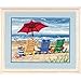Dimensions Needlepoint Kit, Beach Chair Trio, 20'' x 16''