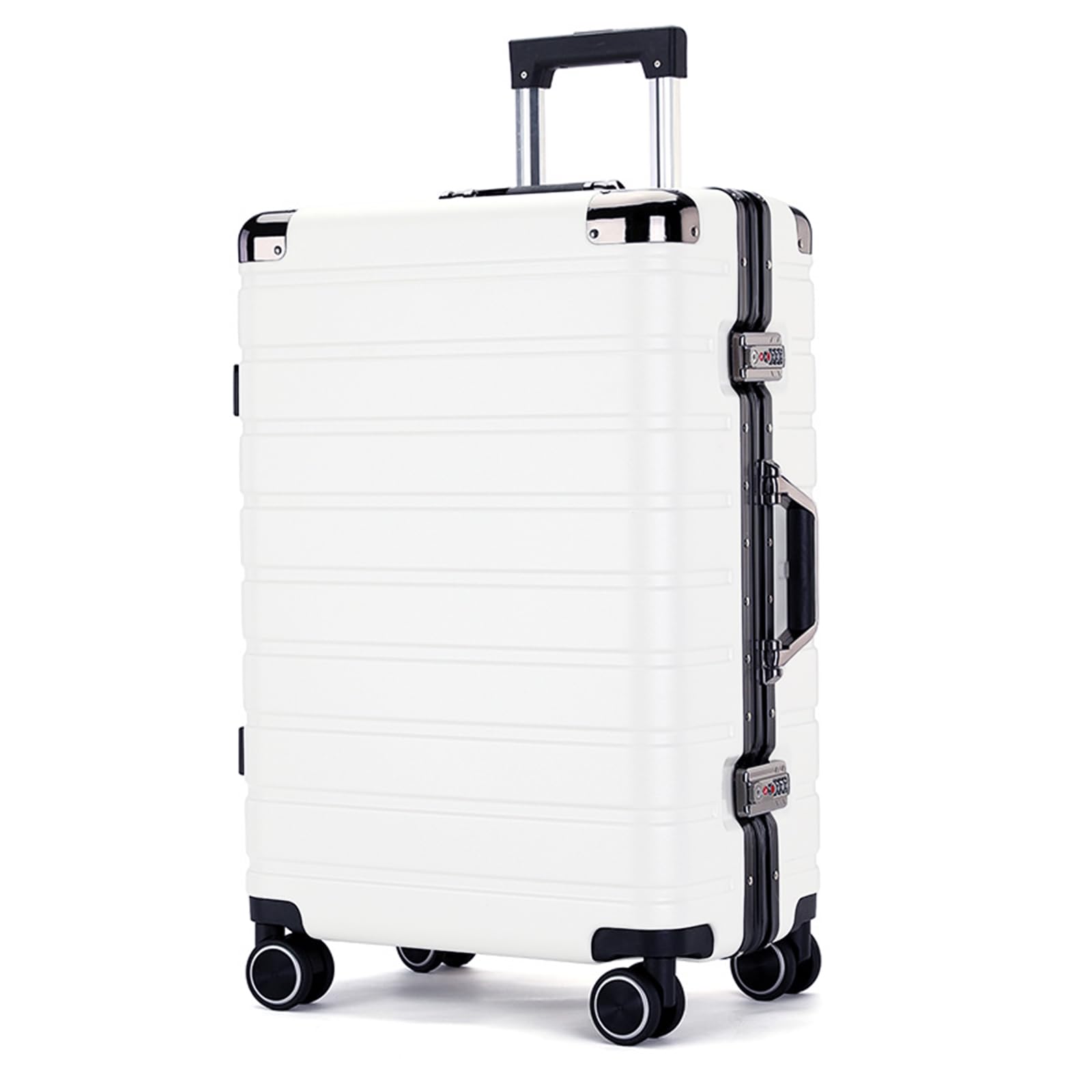 Photo 1 of YYW Carry On Suitcase, Cabin Suitcase with TSA Lock, PC Hard Shell Lightweight Airline Approved Luggage (White,20 inches/54x34x22cm)