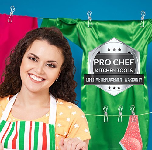 Pro Chef Kitchen Tools Laundry Clothespins Set of 24 Stainless Steel