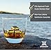 Whiskey Stones Luxury Gift Set - Stainless Steel Rocks 4 Gold + 4 Silver Combo - Reusable Ice Cubes with Barman Tongs and Freezer Tray | by Southern Chill