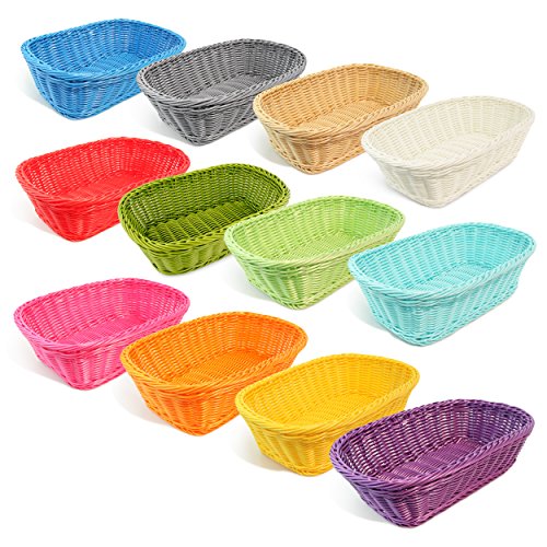 Colorbasket 31404-202 Rectangular Food Basket, Water Resistant, Microwave Safe, BPA Free, Lime Green, Set of 3 - Thumbnail 2
