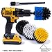 Drill Brush Attachment Power Scrubber Set with 6in Extender for a Cleaner Home. These scrubbing Brushes can Clean The Bathroom, tub, Kitchen, Shower, Grout, Tile.Drill not Included