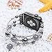 TOMAZON Bracelet Band Compatible for Apple Watch 42mm 44mm 45mm Series SE 7 6 5 4 3 2 1, Fashion Handmade Elastic Stretch Pearl Beads iWatch Wristbands for Women, Grey