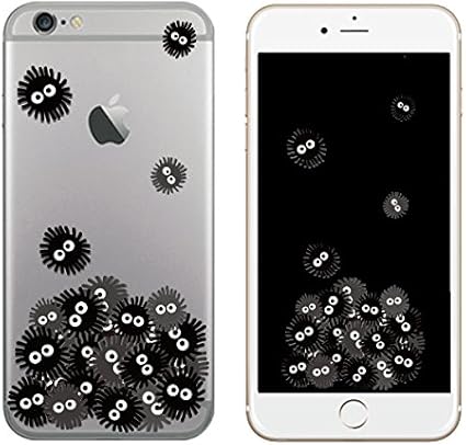 Amazon Co Jp Iphone7 アイフォン7 対応 ケース Banimong Black Dust Bunnies Clear Jelly Case バニモン まっくろくろすけ すすわたり クリア ゼリー ケース まっくろくろすけ Dust 家電 カメラ