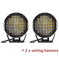 Lumitek 185w Round Led Light Bar Offroad Lights
