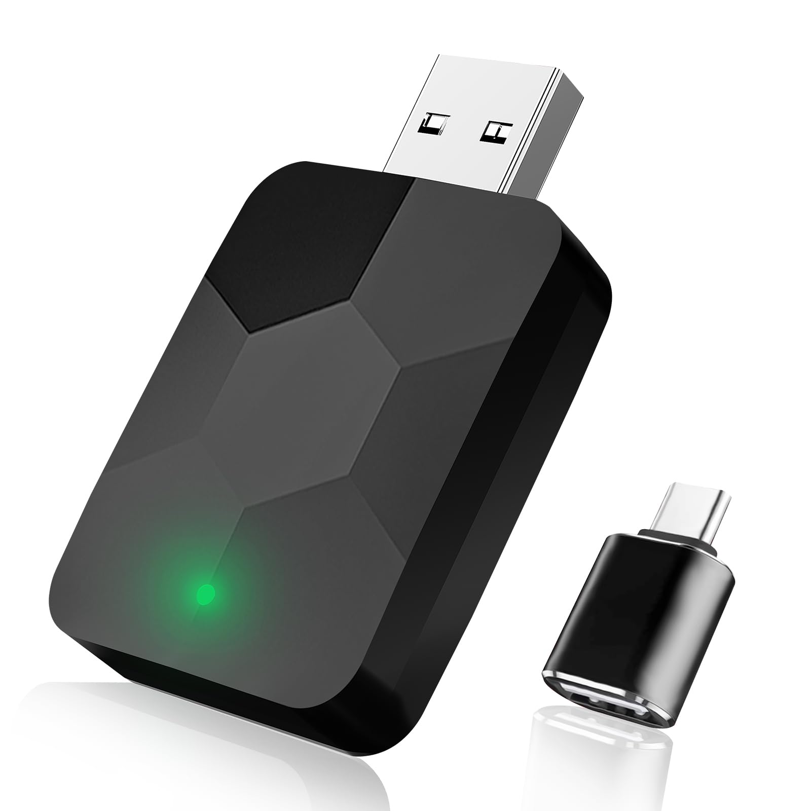 Photo 1 of Wireless CarPlay Adapter - Convert Wired to Wireless CarPlay Dongle,2-in-1 Mini Size CarPlay & Android Auto,Plug & Play for Factory CarPlay Cars,5Ghz WiFi Fast Auto Connect
