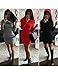 OVERMAL Women Hooded Hoody Sweatshirt Bodycon Hoodies Pullover Dress