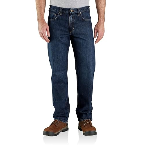 Carhartt Men's Relaxed Straight Jean, Deep Creek, W32 x L36