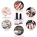 MelodySusie Gel Base and No Wipe Top Coat Set - Long Lasting, Shiny Finish, Soak Off LED Gel Nail Lacquer for Color Gel, Polygel, Dip Powder, Manicure, Pedicure, 2 x 8ml